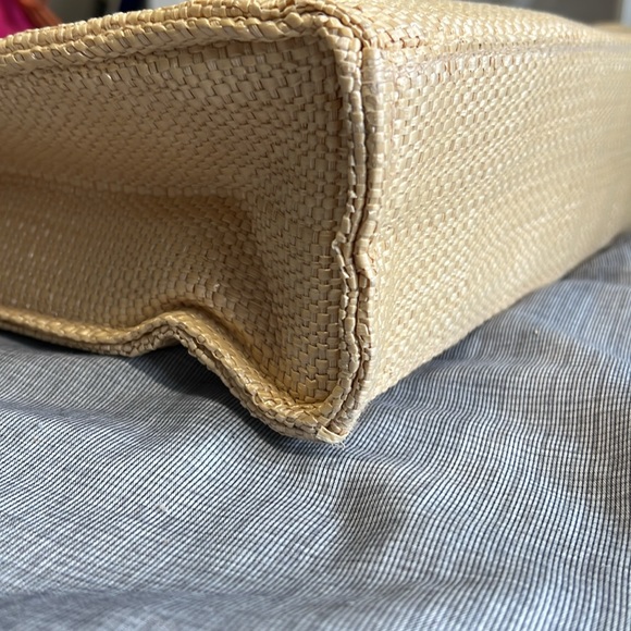 Escada Sunset Heat Straw Market Tote - Picture 16 of 17